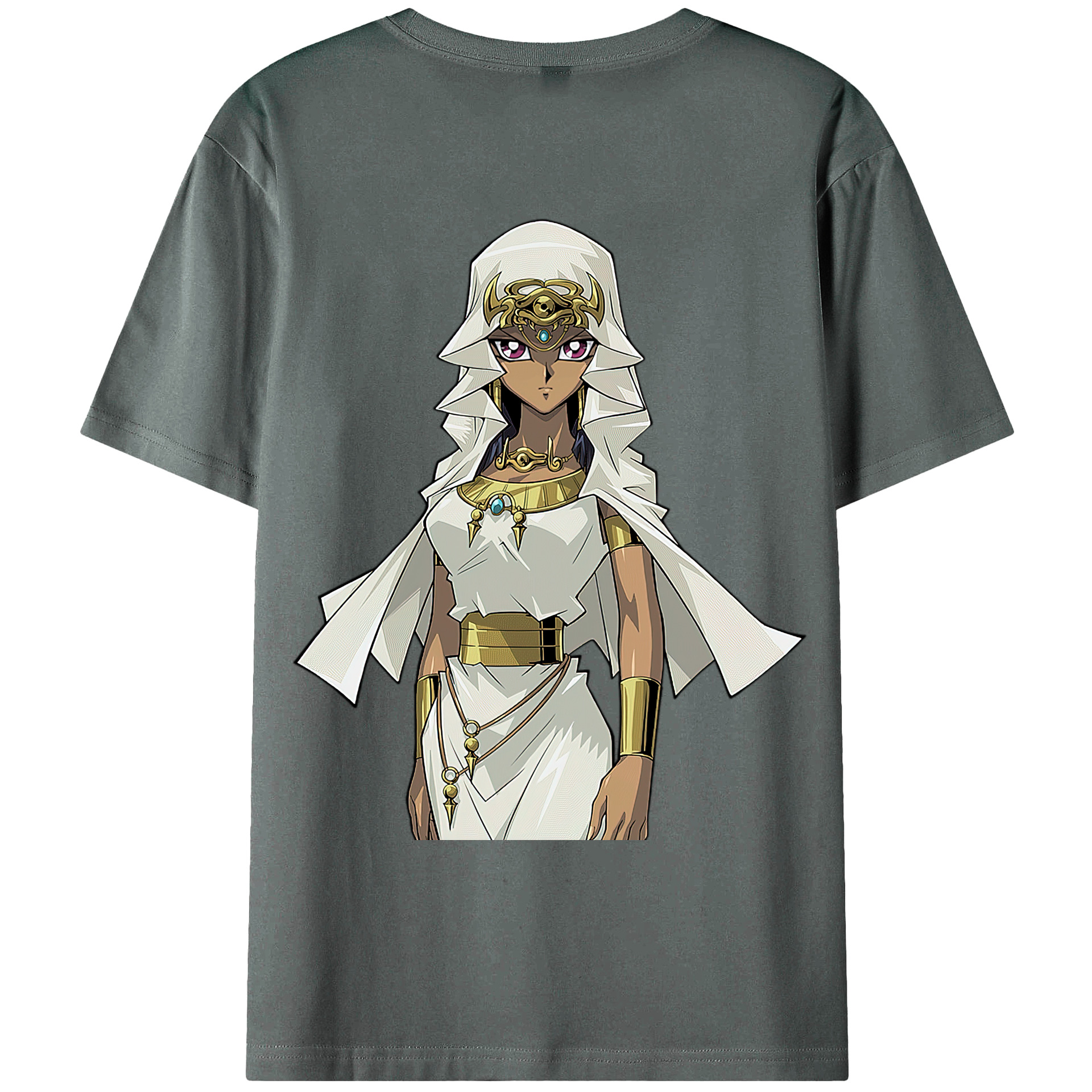 （画像用） 遊☆戯☆王 Yu-Gi-Oh! 綿100％ メンズ半袖Tシャツ（バックプリント） 通気性